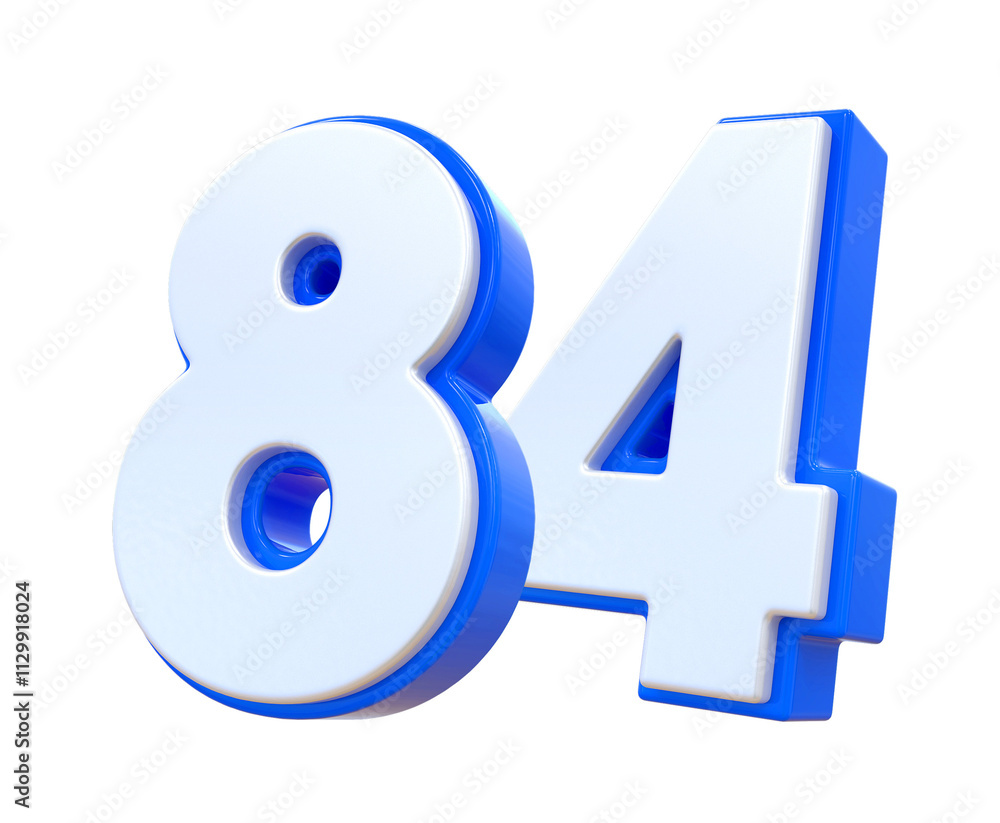 Blue Number 84 Blue Number 84