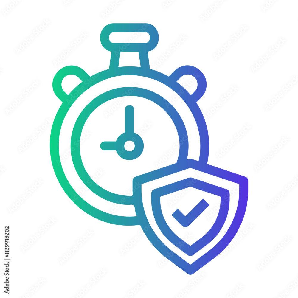 long term Line Gradient Icon long term Line Gradient Icon