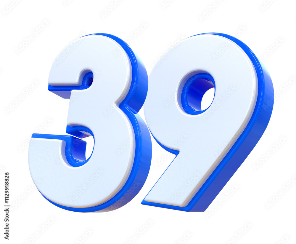 Blue Number 39 Blue Number 39
