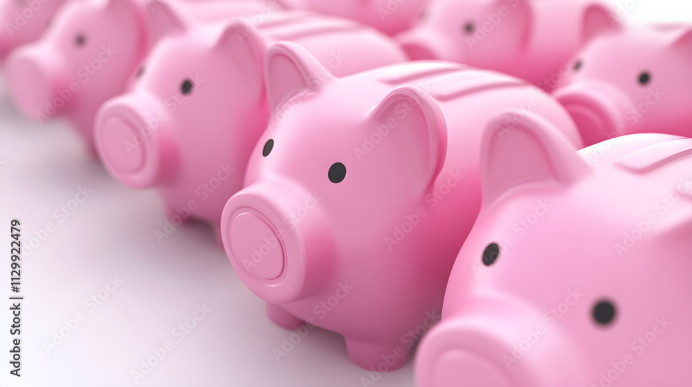 Pink Piggy Bank Children Savings Collection Pink Piggy Bank Children Savings Collection