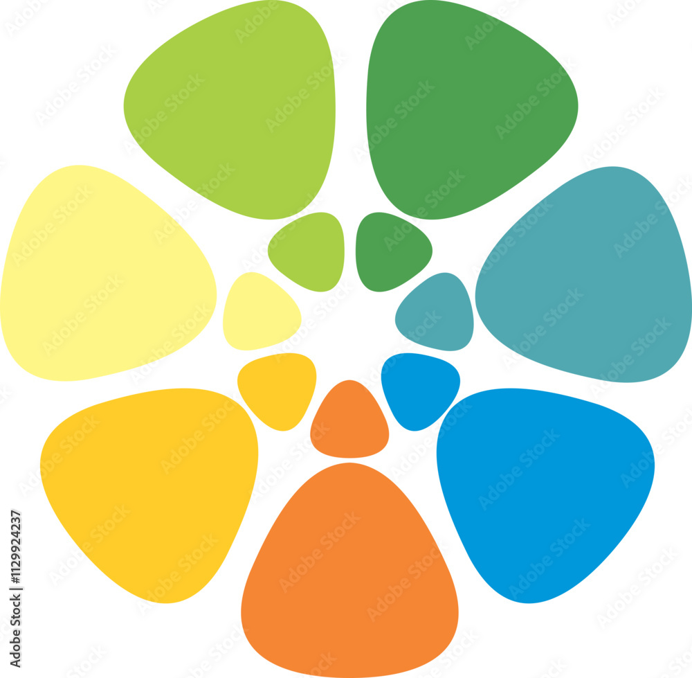 prints on a white background circle sphere globe communication vector logo. prints on a white background circle sphere globe communication vector logo.