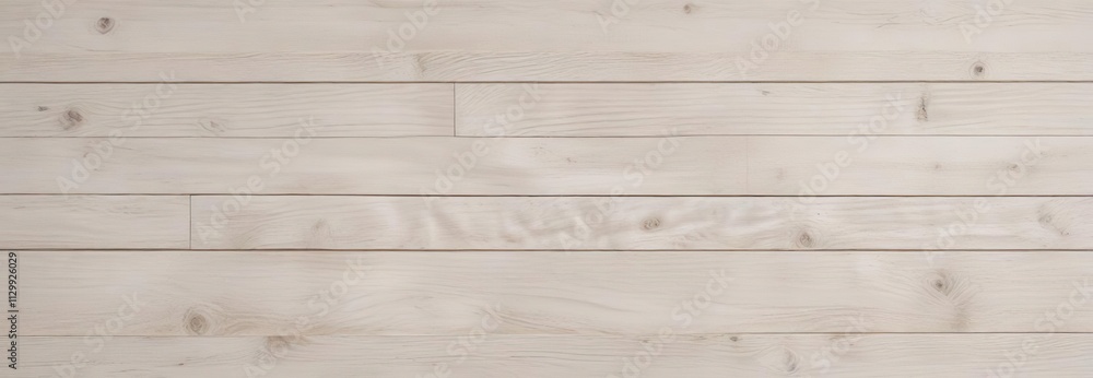Obraz premium Pale white wood panel with fine lines and knots, texture, fine lines, background, white