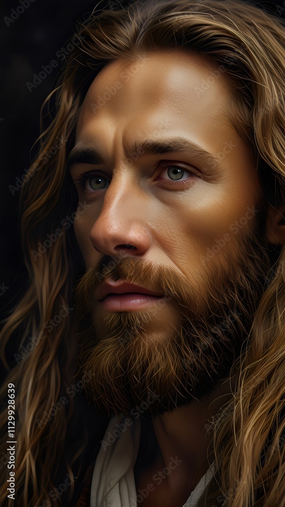 Divine Presence: A Photorealistic Portrait of God in Ethereal Light Divine Presence: A Photorealistic Portrait of God in Ethereal Light