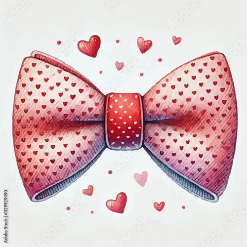 red bow with ribbon