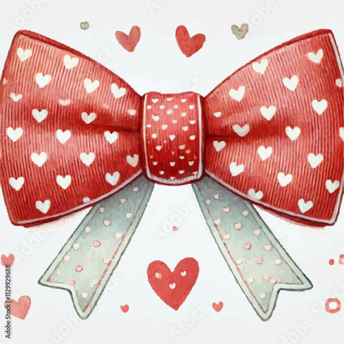 red bow and ribbon