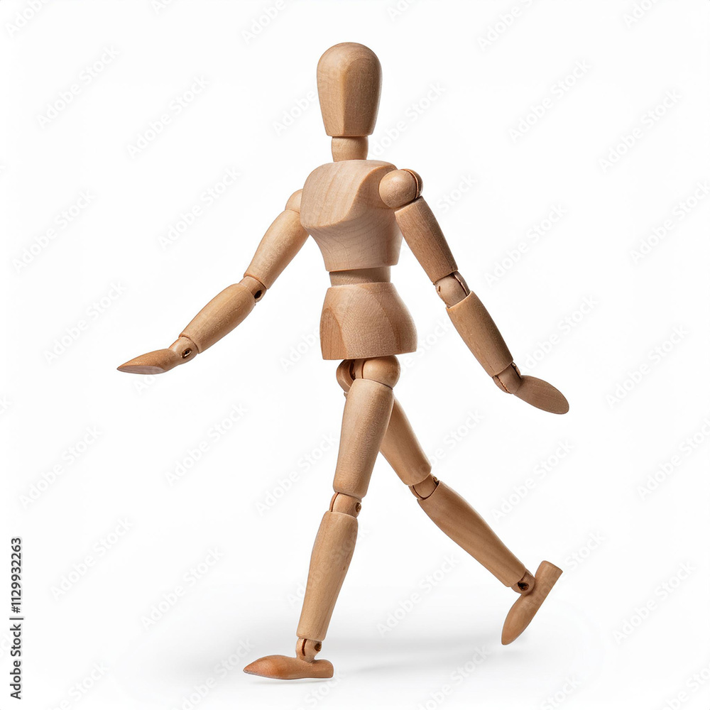 Wooden Artist Mannequin Walking Figurine Craft Model Pose Wooden Artist Mannequin Walking Figurine Craft Model Pose