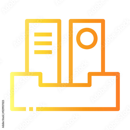 folder Line Gradient Icon