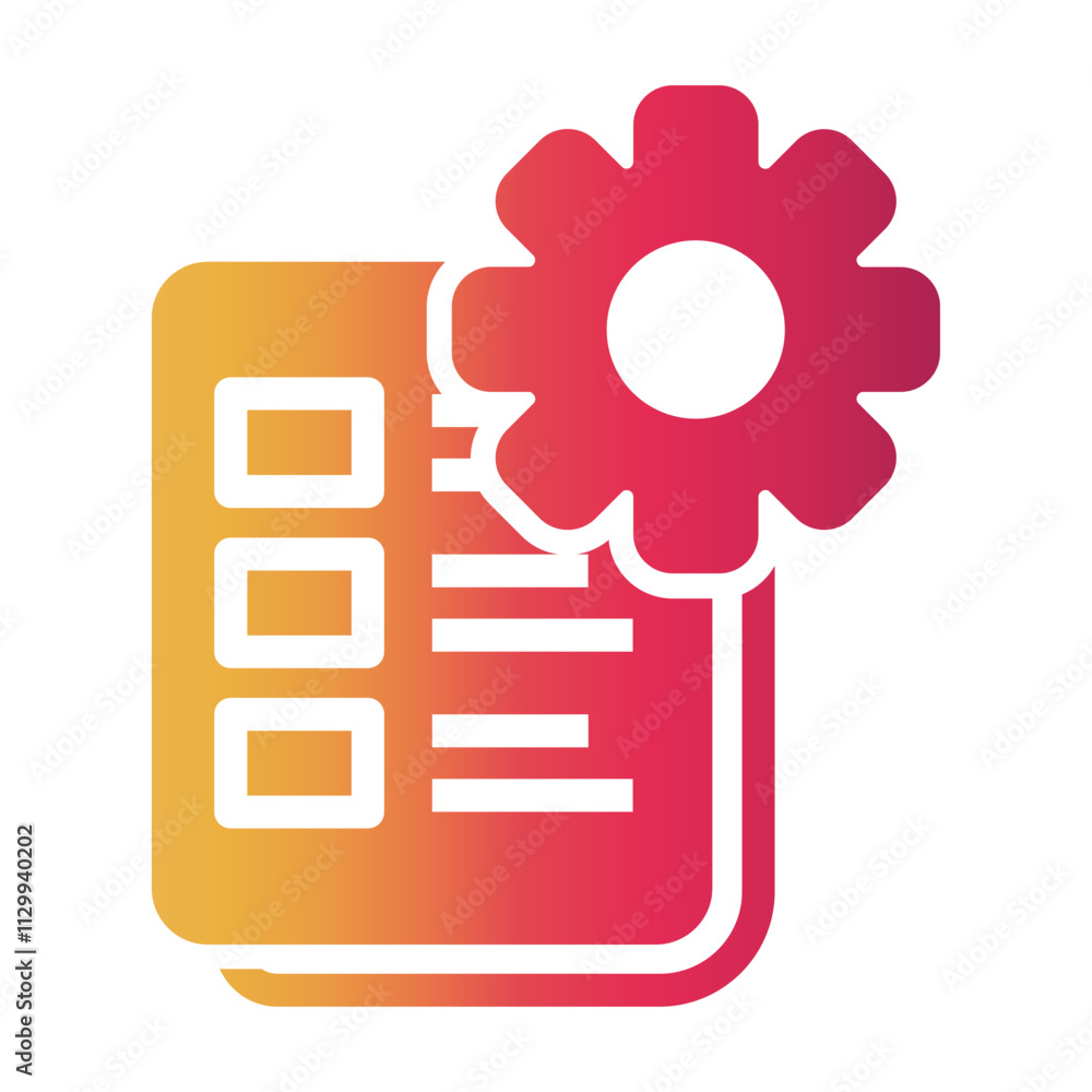 setting file Gradient icon setting file Gradient icon