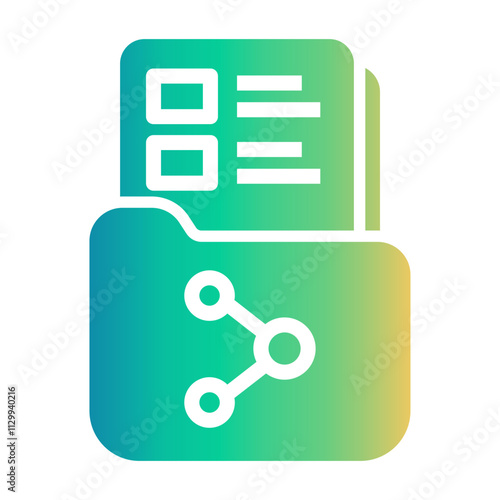 sharing file Gradient icon