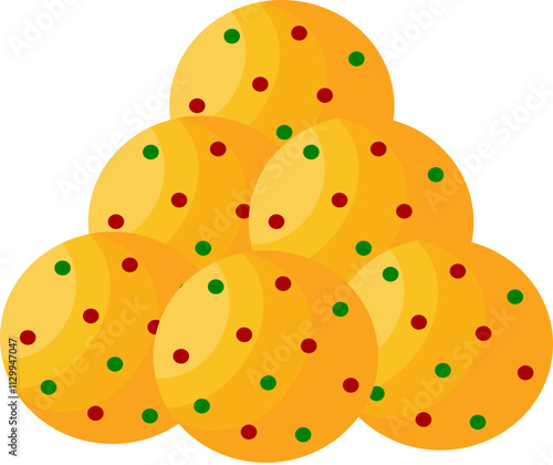 Indian Sweet Motichoor Laddoo or Bundi Laddu