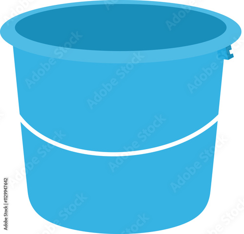 Blue Bucket Illustration