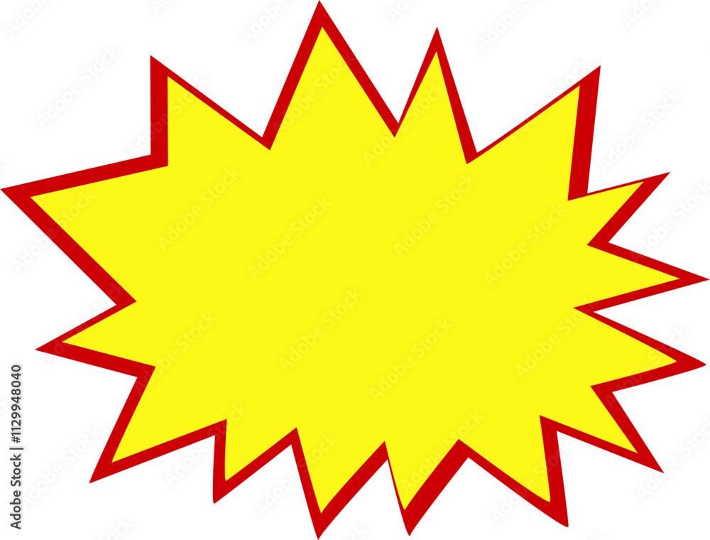 Colorful Comic Style Speech Bubble Graphic Colorful Comic Style Speech Bubble Graphic
