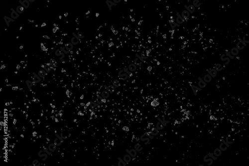 Ice, snow, broken ice, glass, granules, texture, texture, material, black background, overlay, color, broken glass, splash, explosion, graphics, beverage, soda, cola, juice, liquor, cocktail.
