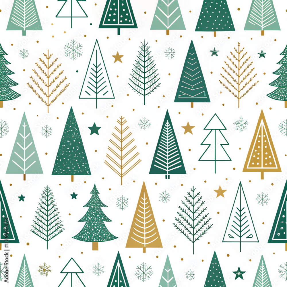Obraz premium seamless christmas pattern