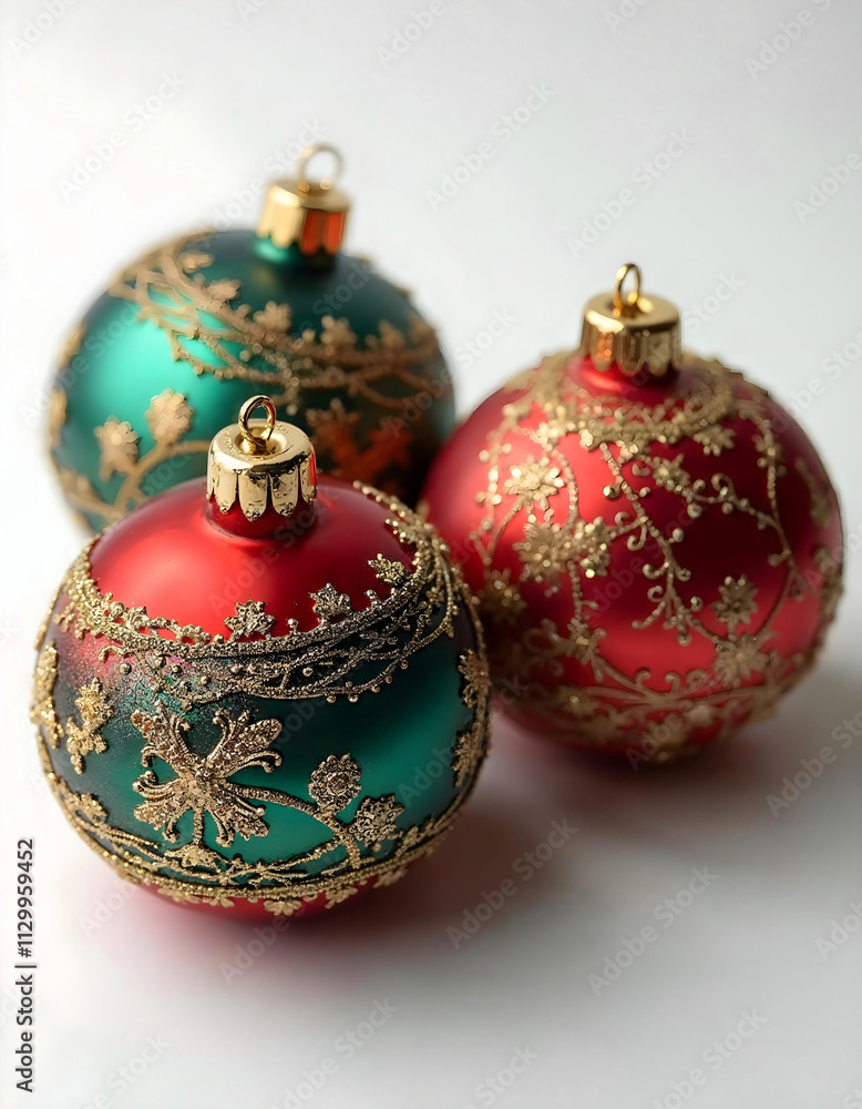 Christmas Ornaments with Festive Patterns Christmas Ornaments with Festive Patterns