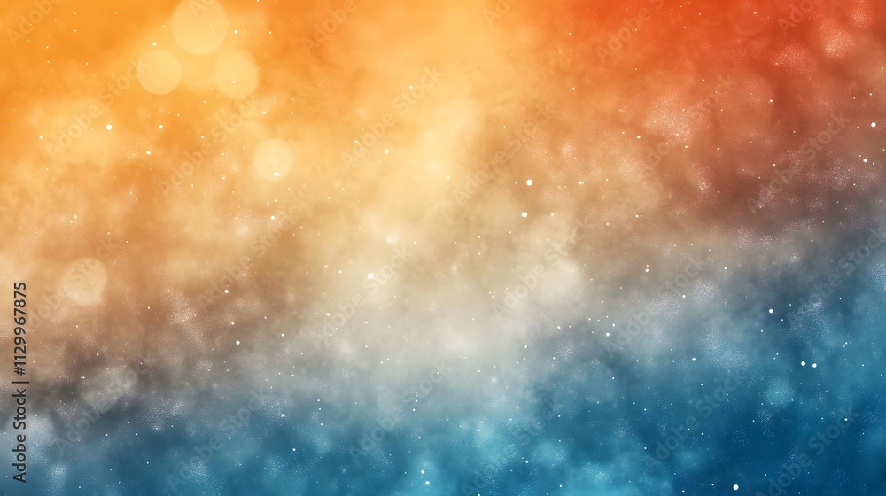 Naklejka premium Abstract Celestial Nebula Cosmic Space Background