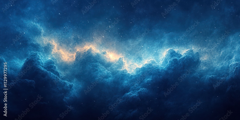 Deep Blue Teal Gradient Abstract Background with Soft Lighting and Silk Texture Deep Blue Teal Gradient Abstract Background with Soft Lighting and Silk Texture