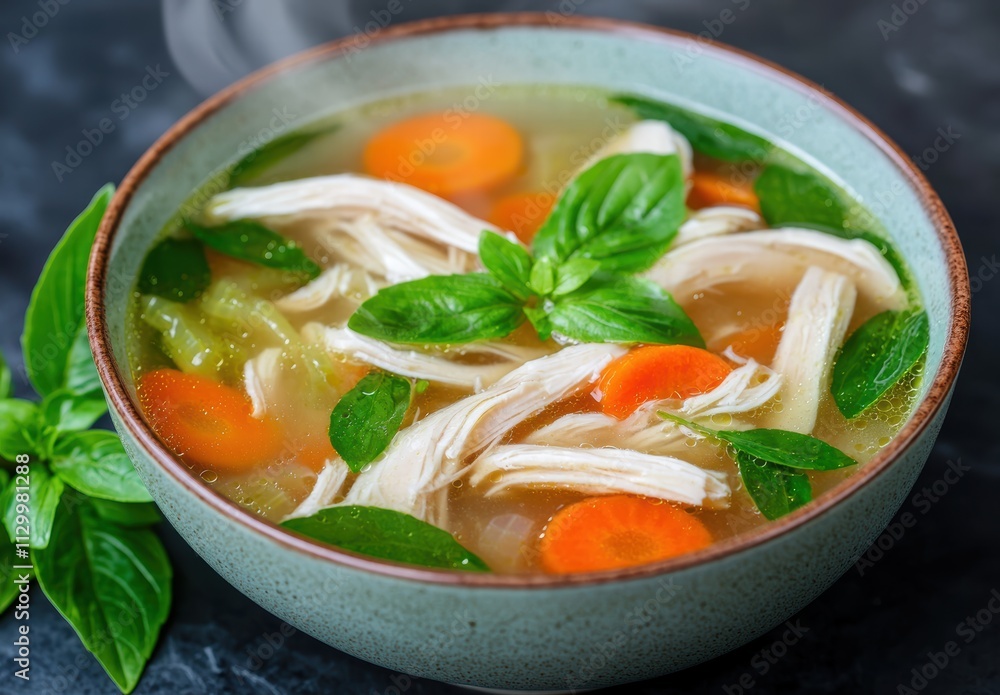 Delicious homemade chicken noodle soup Delicious homemade chicken noodle soup