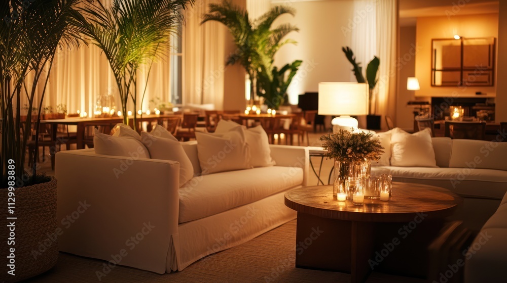 Small group celebration at a stylish lounge, soft music, candlelit tables, and an upscale but relaxed vibe Small group celebration at a stylish lounge, soft music, candlelit tables, and an upscale but relaxed vibe