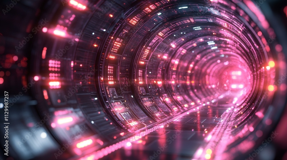 Futuristic Technology Illustration, Innovative Circuit Board Scene, Innovative Circuit Board Sce Futuristic Technology Illustration, Innovative Circuit Board Scene, Innovative Circuit Board Sce