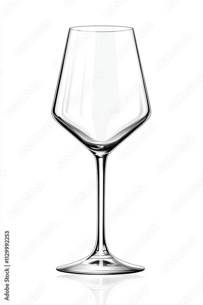 A tall, thin glass with a stem