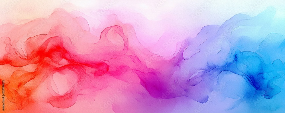 Abstract Fluid Colorful Background with Soft Swirls in Red, Purple, and Blue for Creative and Artistic Designs Abstract Fluid Colorful Background with Soft Swirls in Red, Purple, and Blue for Creative and Artistic Designs