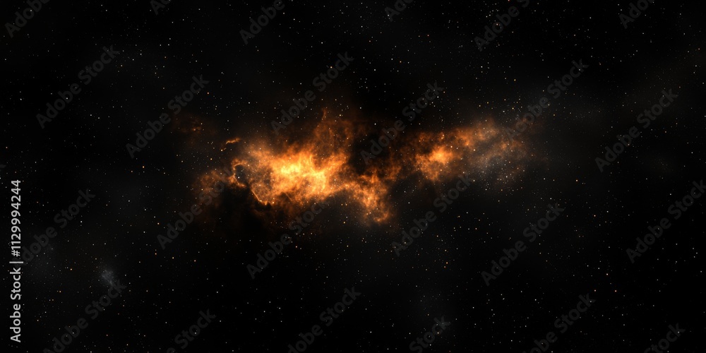 Fiery Nebula in Deep Space Cosmic Clouds Stars and Galaxy Background Fiery Nebula in Deep Space Cosmic Clouds Stars and Galaxy Background