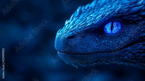 A macro shot of a green, horned lizard, resembling a miniature dragon, reveals the intricate scales of this wild reptile photo