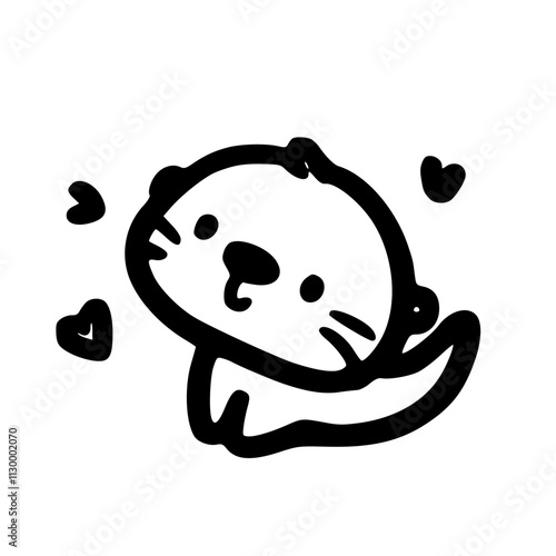 Endearing Otter Icons A Delightful Collection of Lovable Animal Characters in a Variety of Fun and Playful Styles