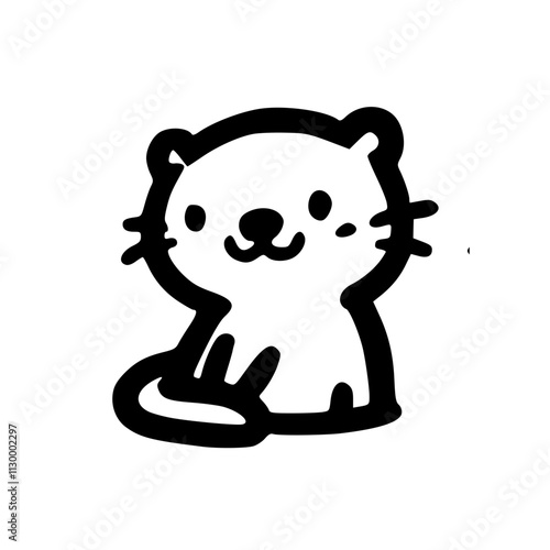 Charming Otter Icons A Captivating Array of Cute and Playful Animal Characters in Various Poses