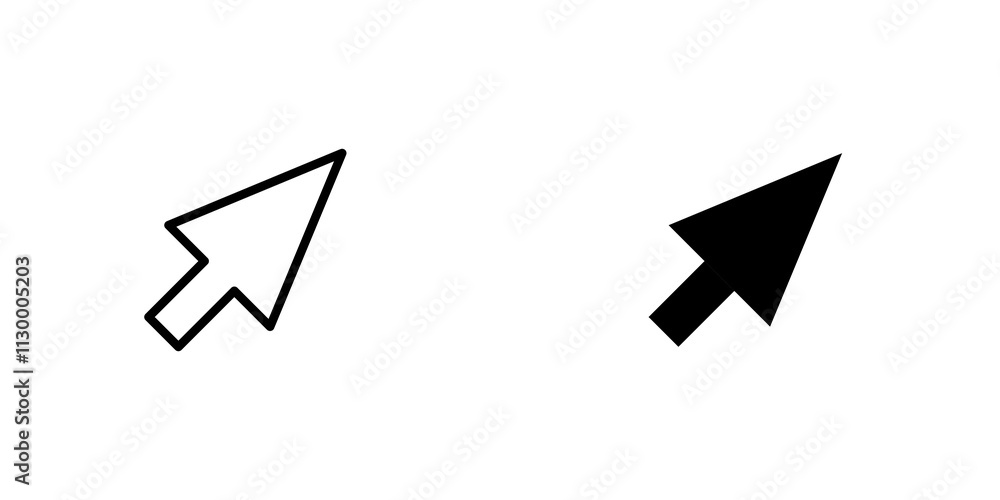 Mouse outlined and solid icon vector collection. Mouse outlined and solid icon vector collection.