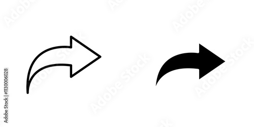 Share outlined and solid icon vector collection.