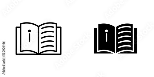 User guide outlined and solid icon vector collection.