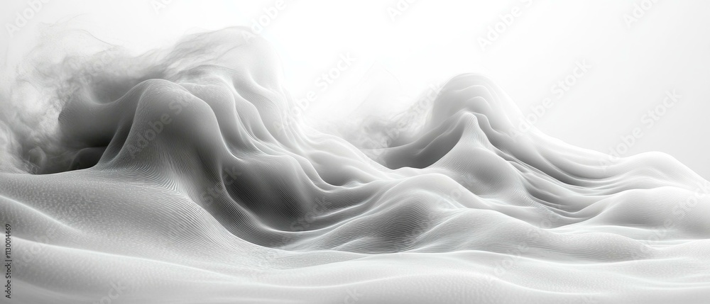 Fototapeta premium Wave-like Structure in an Otherworldly Landscape