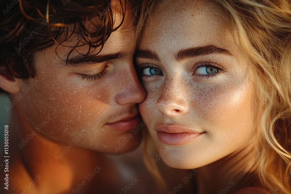 Obraz premium Portrait of Happy Asian Couple Outdoors in Natural Light Emphasizing Connection and Love