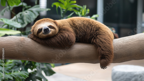 Sloth's Peaceful Slumber: A...