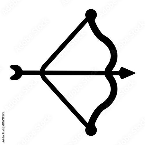 Archery Solid Icon