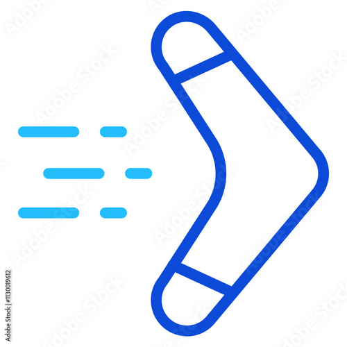 Boomerang Duoline Icon