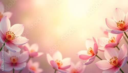 Blooming Spring Florals with Gentle Pastel Highlights