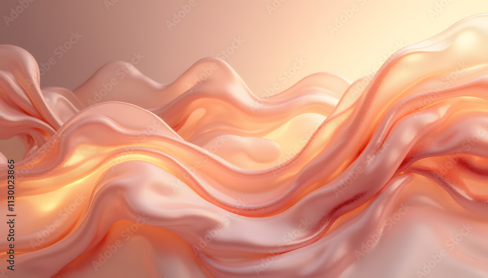 Fototapeta premium Abstract Rose Gold Marble with Organic Flow
