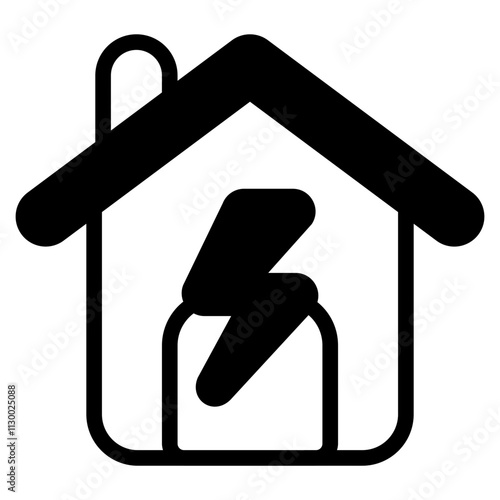 Electric power Glyph Icon