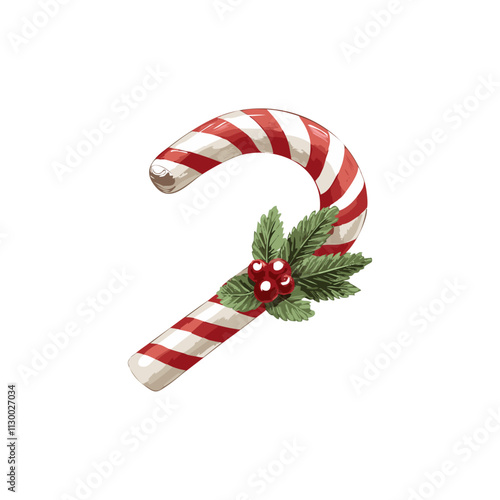 Candy Cane Sketch Christmas Celebration Decoration Winter Event Festival of X-Mas
