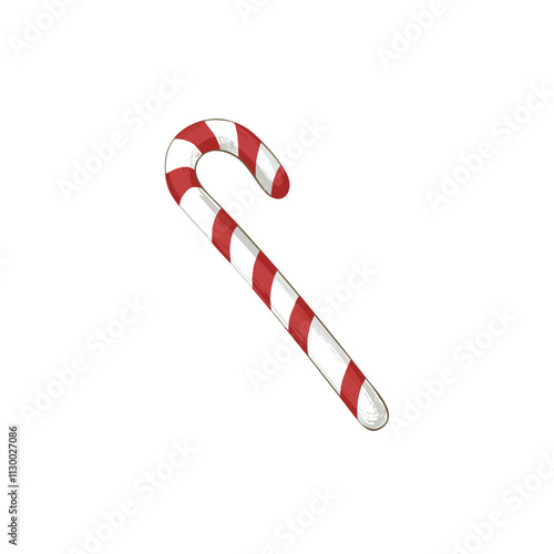Candy Cane Sketch Christmas Celebration Decoration Winter Event Festival of X-Mas

