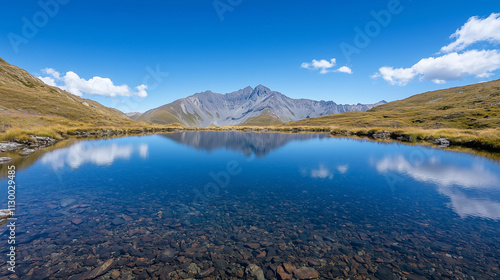 Mountain Lake Reflection: S...