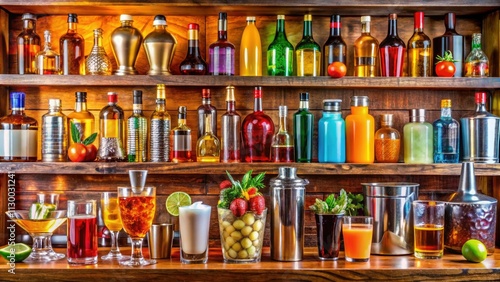 Wallpaper Mural Elevate your home bar with premium spirits, barware, and essential tools for crafting perfect cocktails. Torontodigital.ca