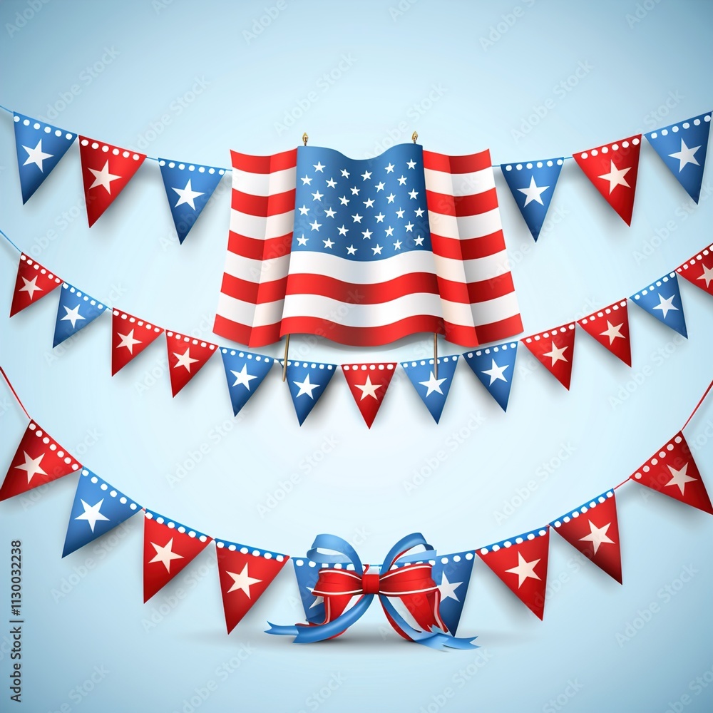 Obraz premium 4th of july independence day