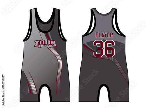 The wrestling singlets mockup is a perfect fit for all sports. The designs that go on casual wear, shirts, fashion apparel, and all kinds of team uniform