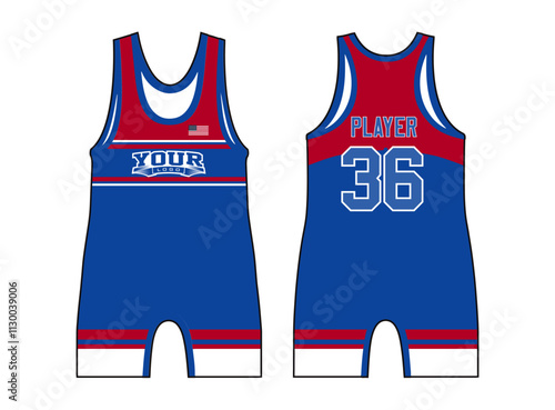 The wrestling singlets mockup is a perfect fit for all sports. The designs that go on casual wear, shirts, fashion apparel, and all kinds of team uniform