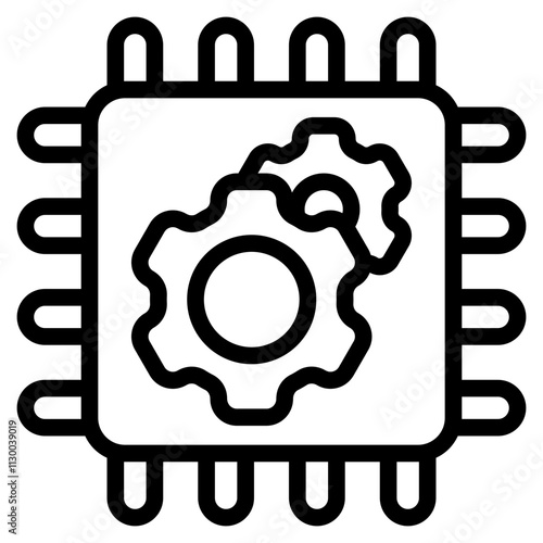 Mechatronics Line Icon