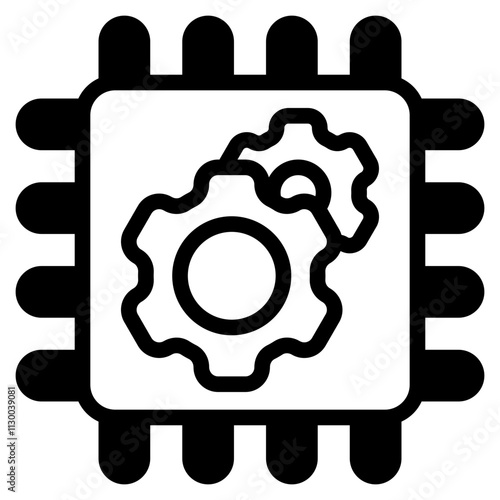 Mechatronics Glyph Icon